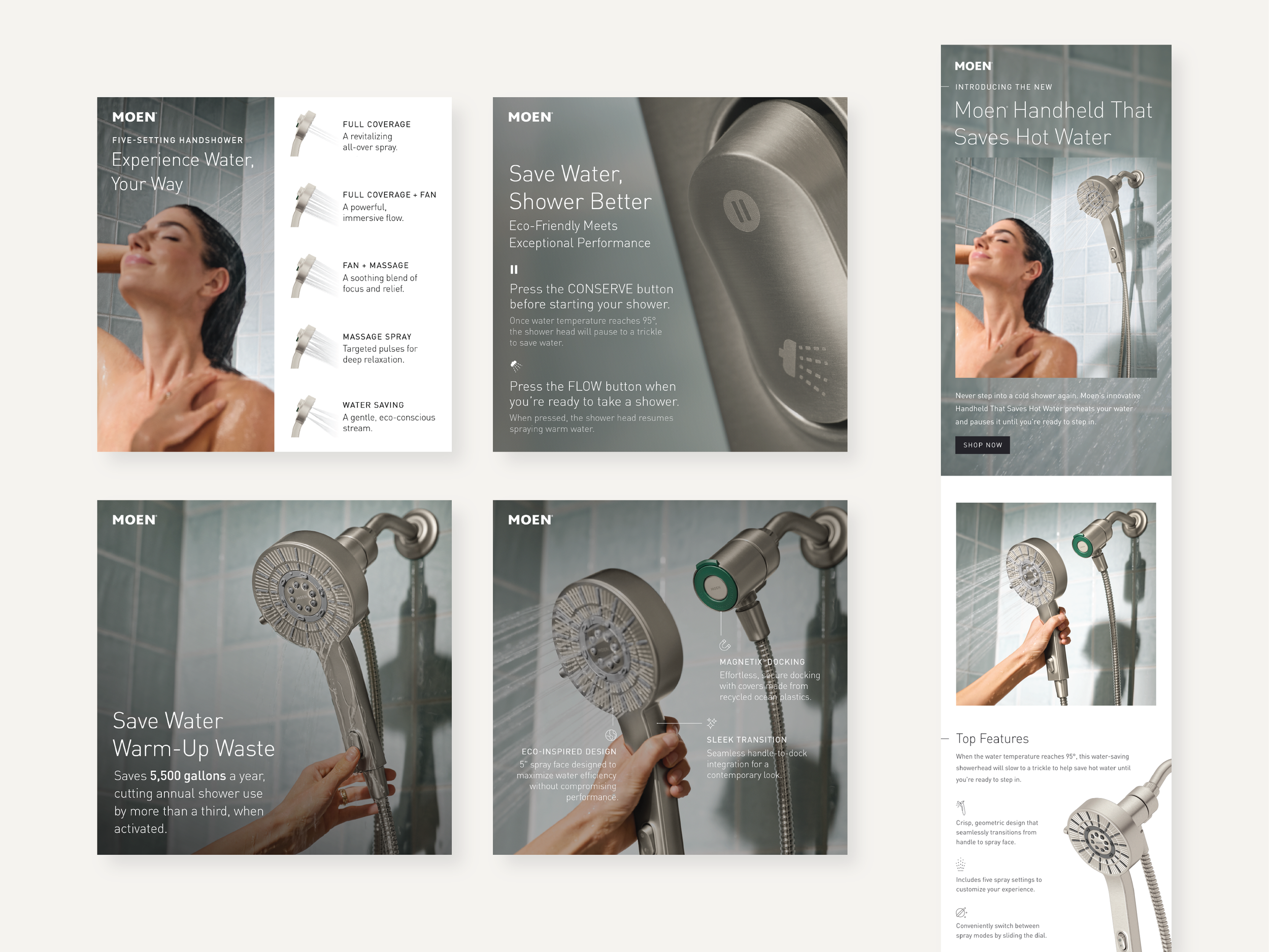 Moen Handheld That Saves Hot Water Product Launch