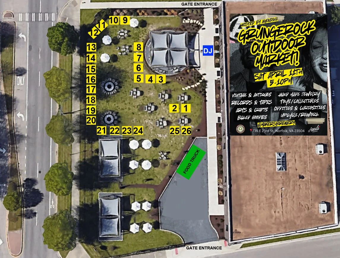 GRUNGE ROCK OUTDOOR MARKET @MAKERSBREWERY SAT APRIL 11 5-10PM
