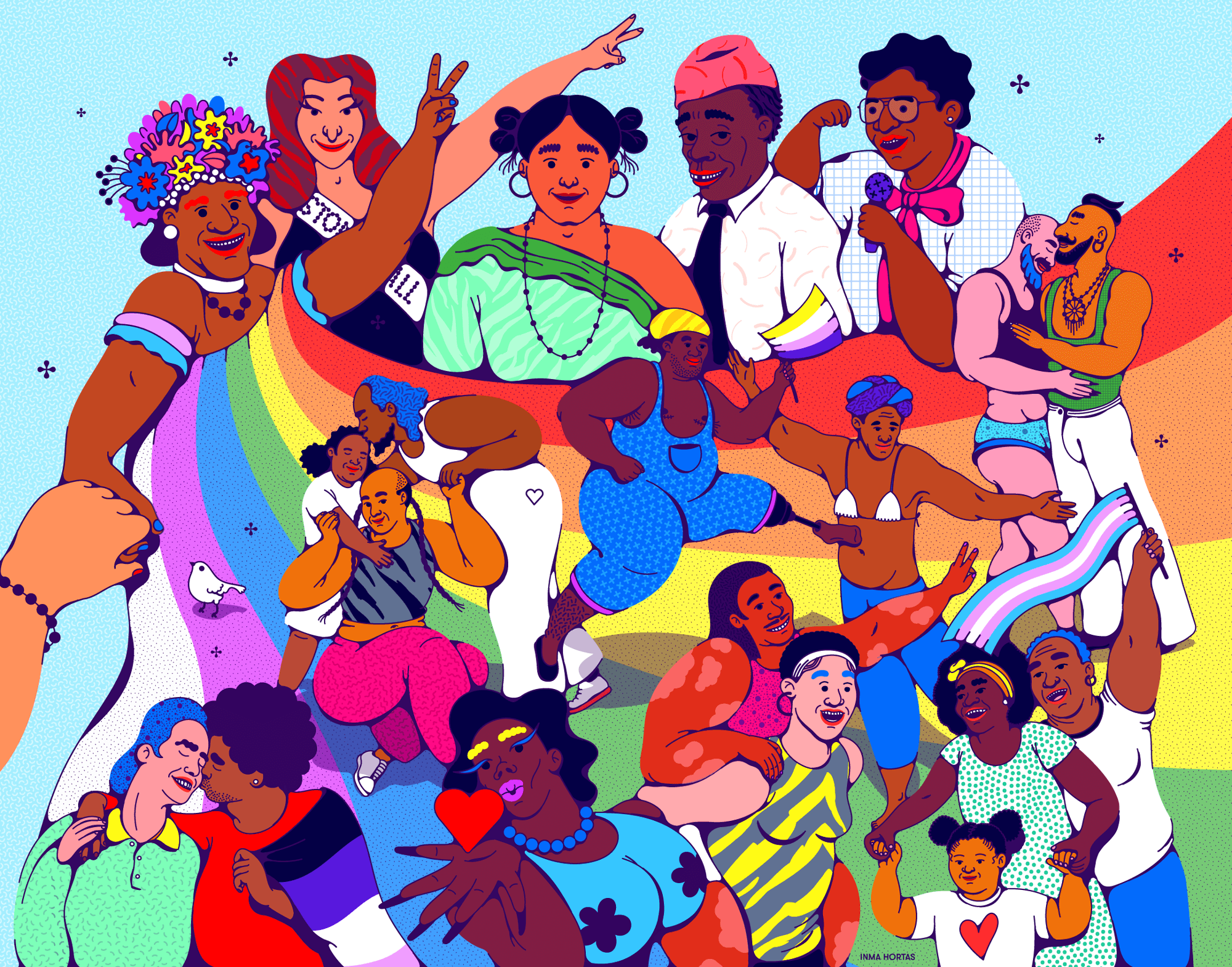 'Pride: Historical Activists And Diversity’ for Southern Poverty Law Center (Copyright © Inma Hortas, 2024)