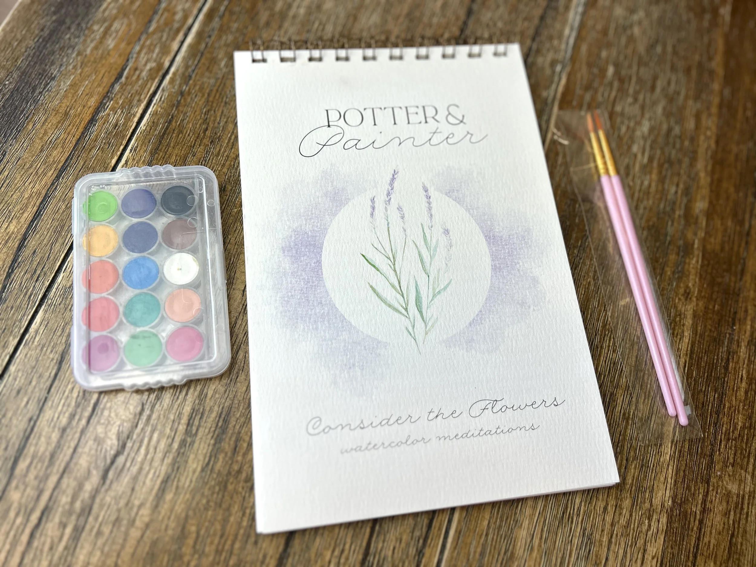 Watercolor Workbook + Paints & Brushes (SHIPS APRIL 8)