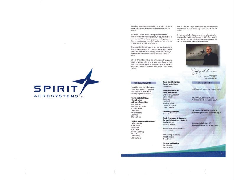 Spirit AeroSystems - Brochure Design