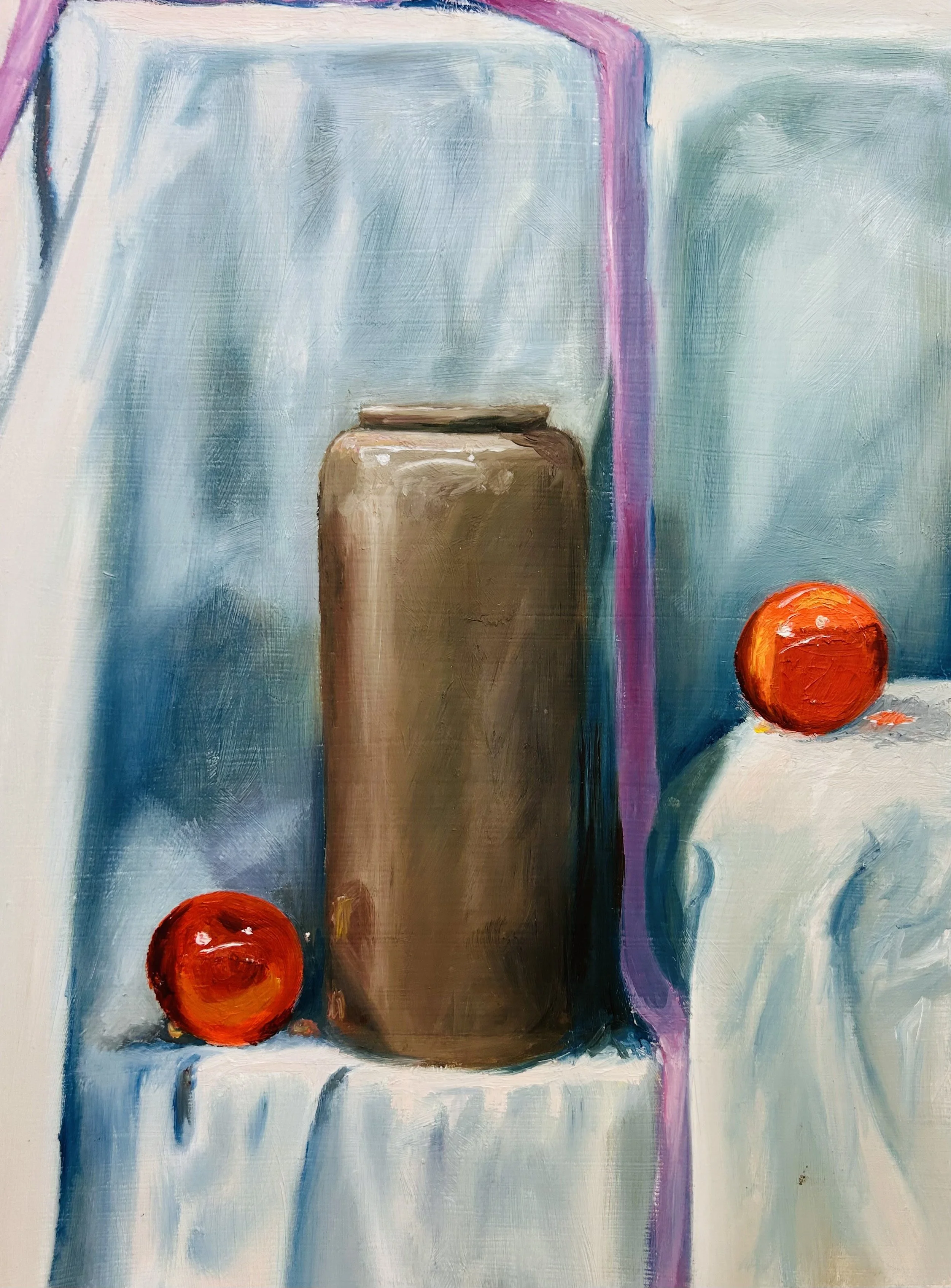 Still life study - oil on Masonite board