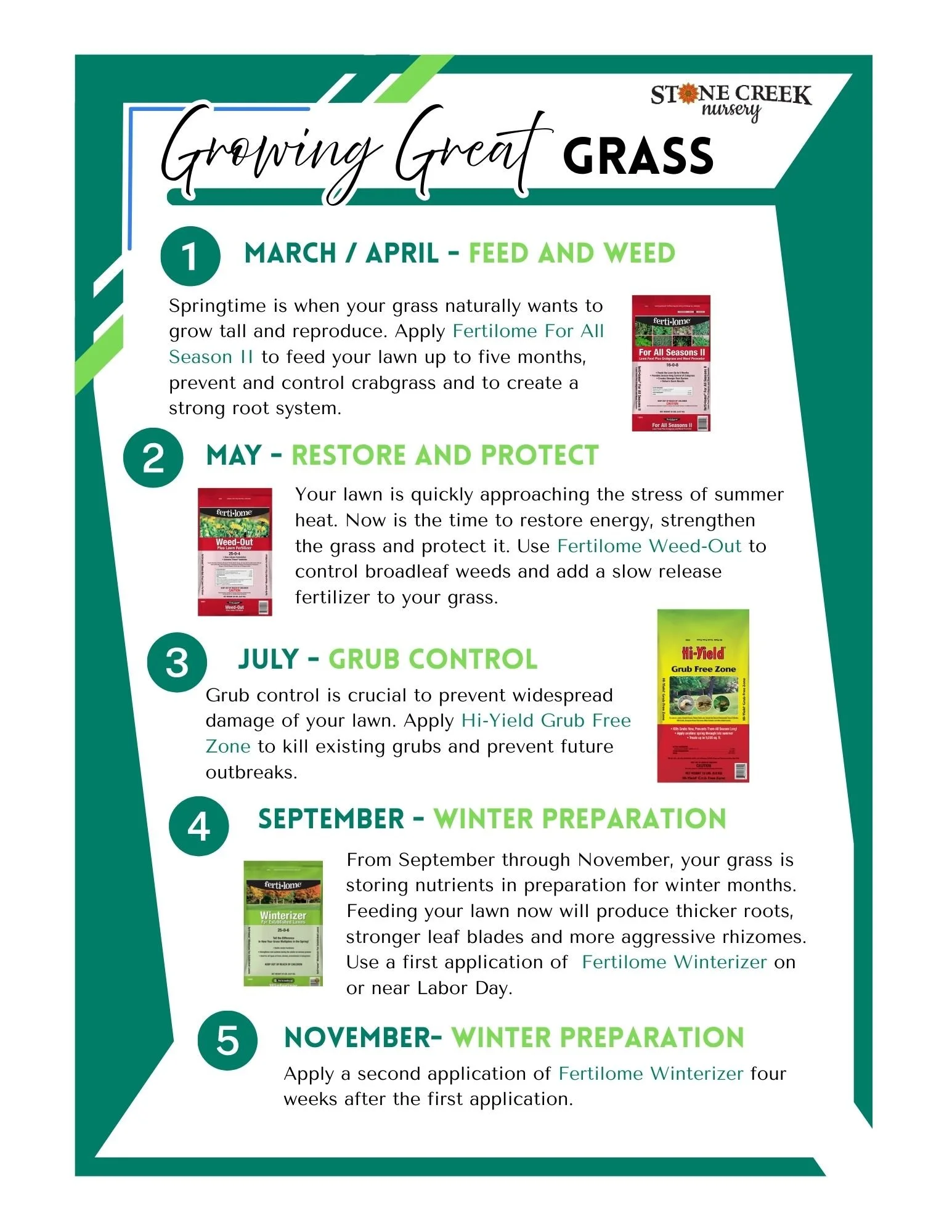 Flyer Design for Stone Creek Nursery