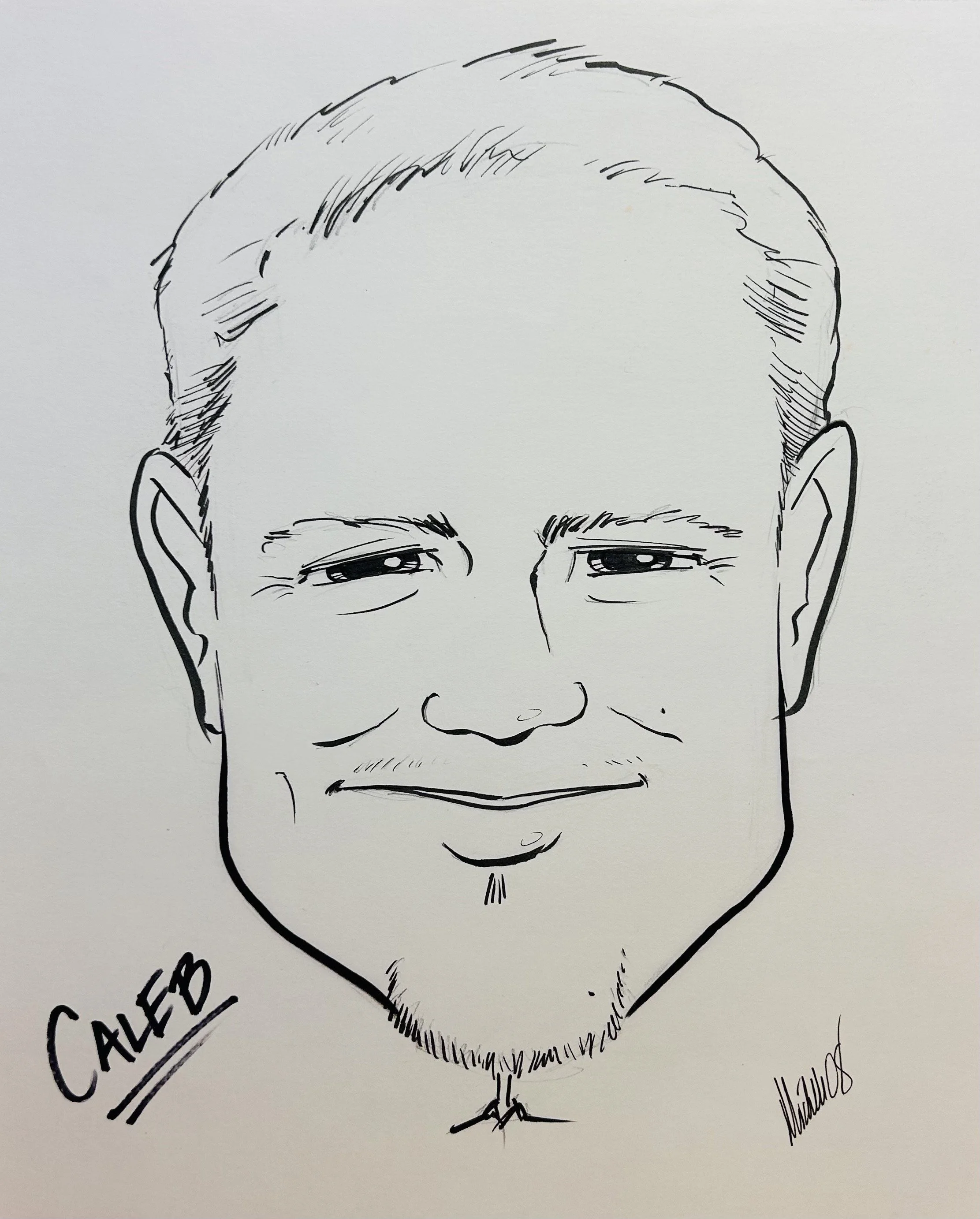 Caricature study - Ink on paper