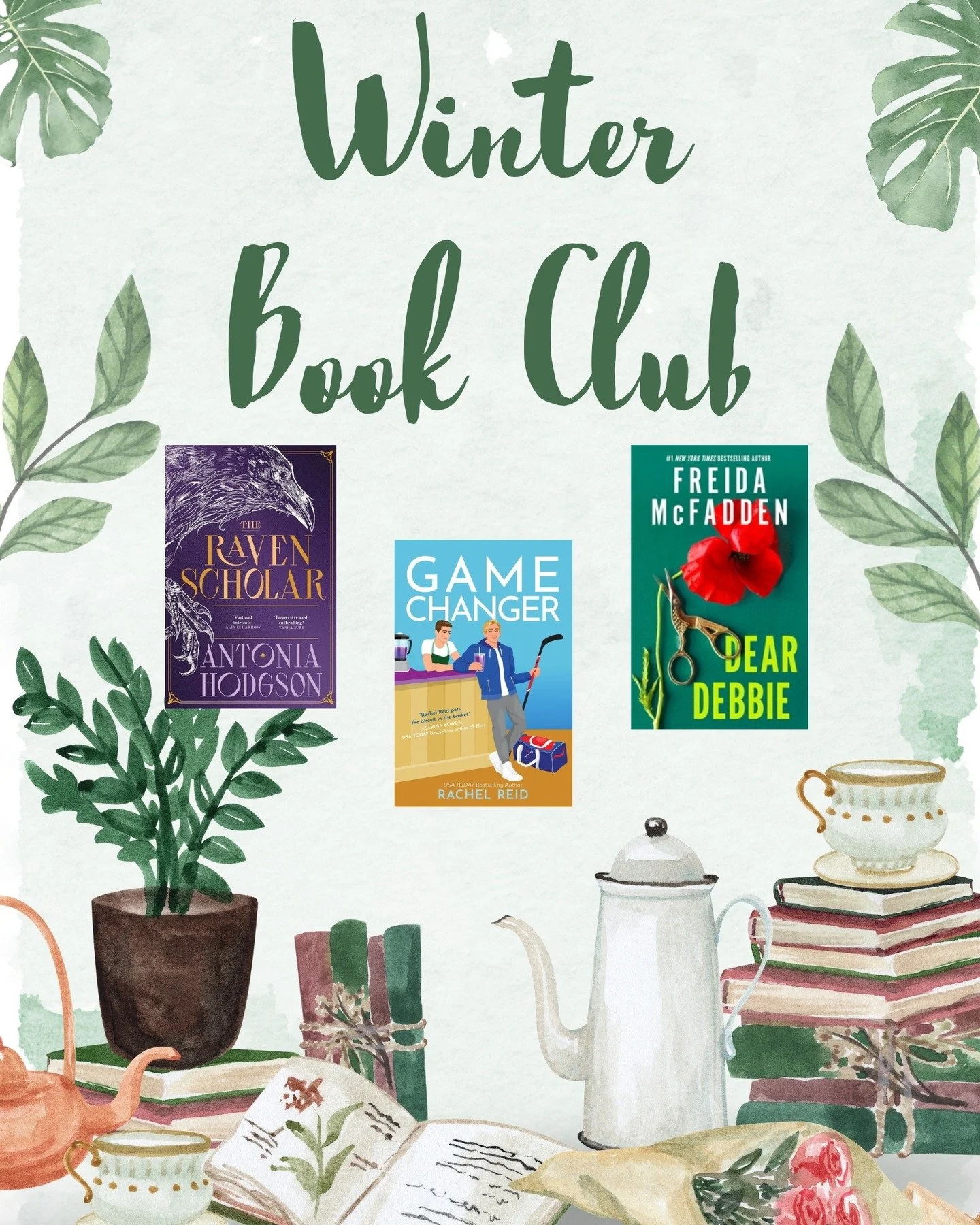When the poll is that close&hellip; you read them all ❄️📖

Winter Book Club picks:
The Raven Scholar by Antonia Hodgson
Game Changer by Rachel Reid
Dear Debbie by Freida McFadden

Pre-orders close 1/25 on our website.
www.thebibliopub.com/events

No