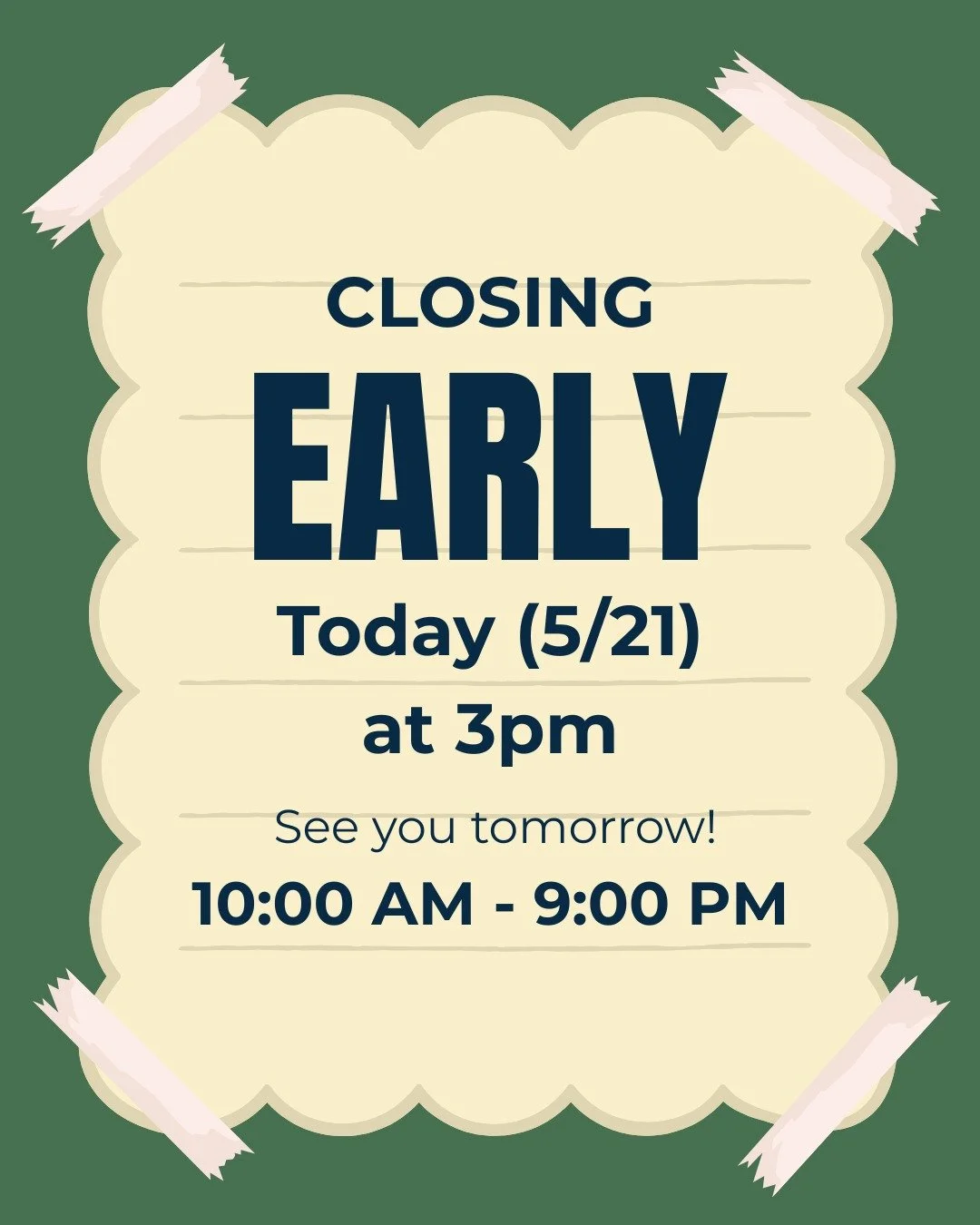 Hey friends!

We're closing early TODAY, Thursday, 5/21, to attend the @roanokermag Best of Roanoke Awards dinner! Celebrating winning gold for best bookstore and platinum for best new business you can't wait to check out!

Personally, I'm truly so g