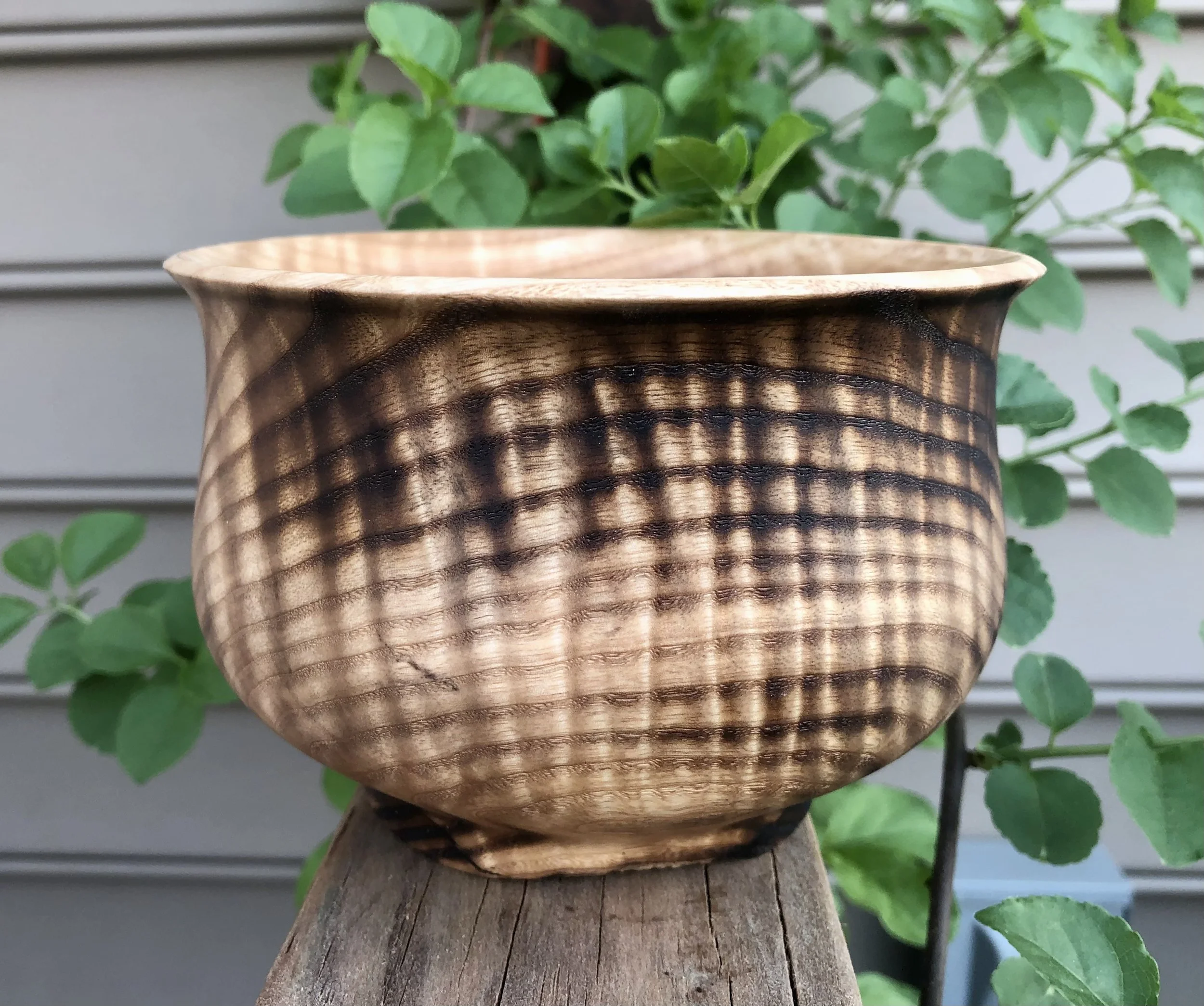 handmade wood bowl with burned wood grain.jpeg