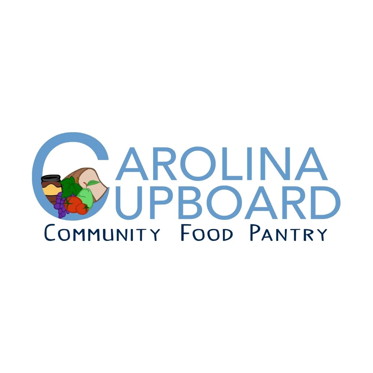 Carolina Cupboard logo with the C holding fruits, veggies, and bread like a basket.