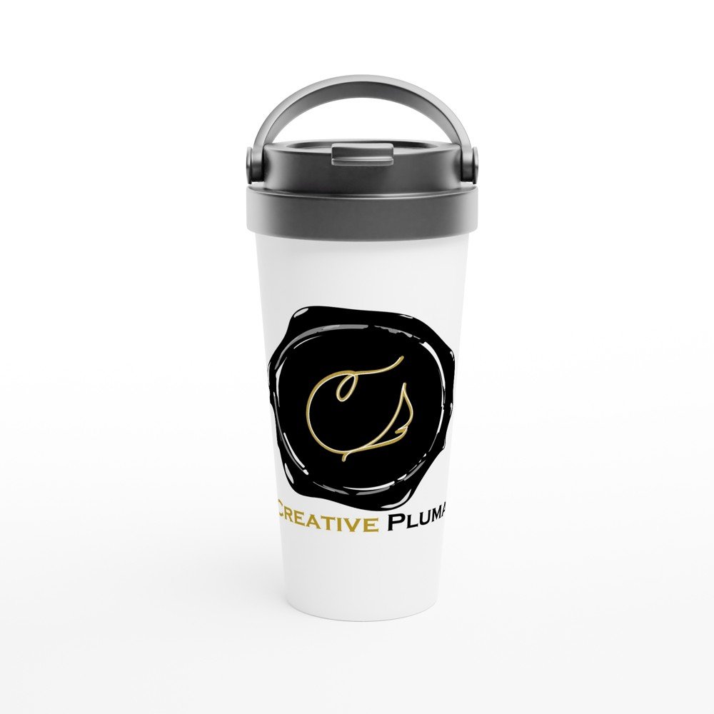 Creative Pluma Travel Mug – 15oz Stainless Steel, Leak-Proof Design