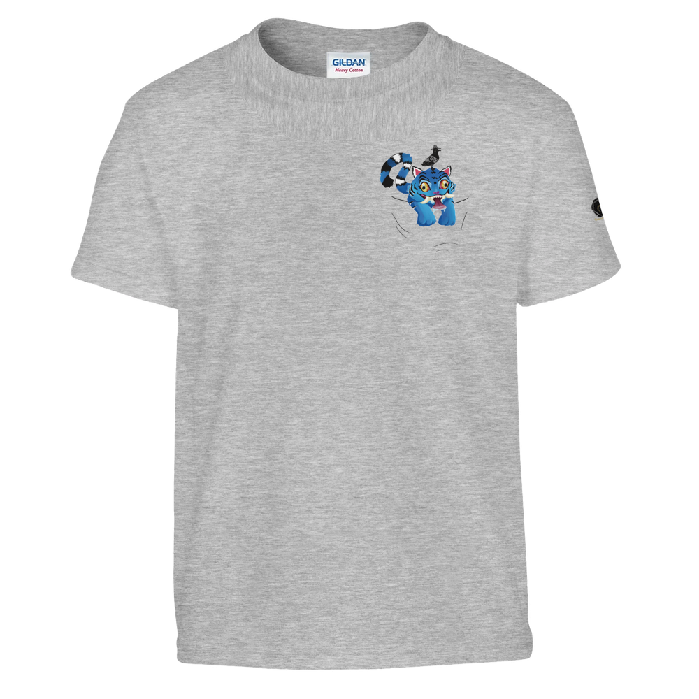 Blue Tiger and Sassy Sidekick Kids Unisex Tee