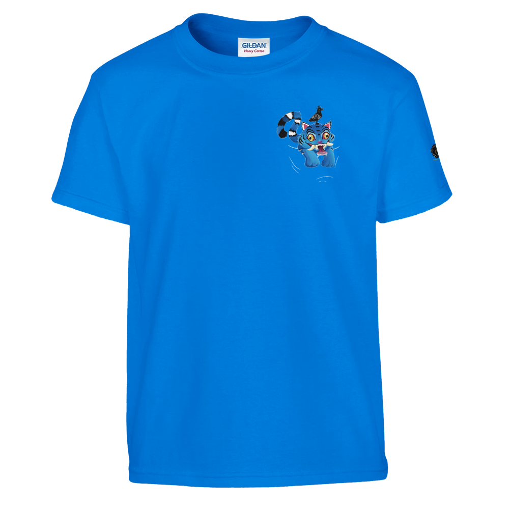 Blue Tiger and Sassy Sidekick Kids Unisex Tee
