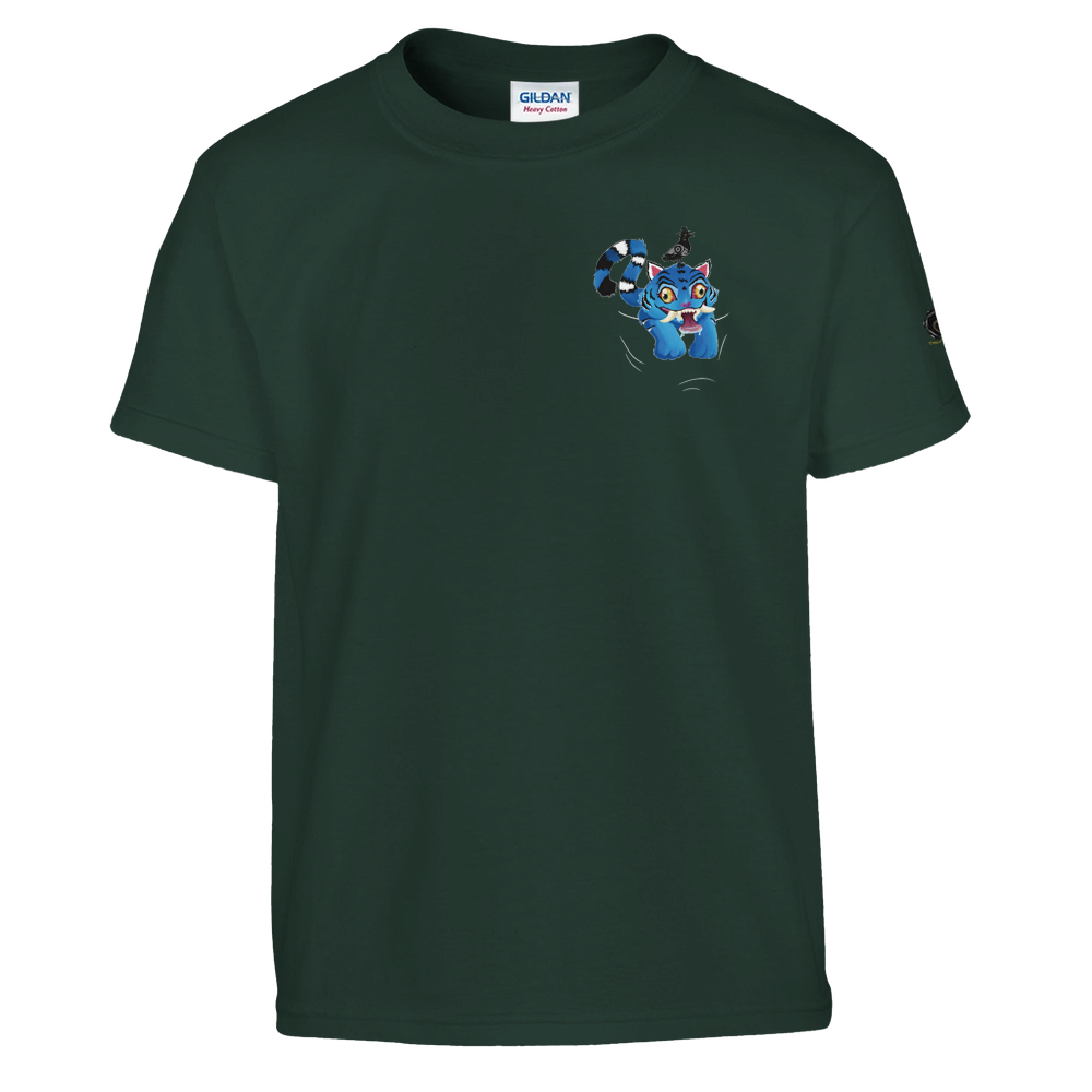 Blue Tiger and Sassy Sidekick Kids Unisex Tee