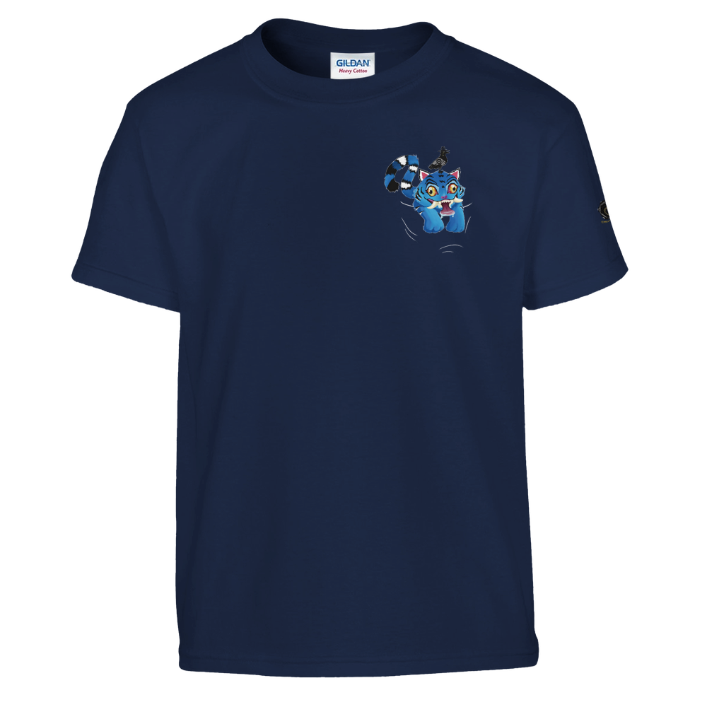 Blue Tiger and Sassy Sidekick Kids Unisex Tee