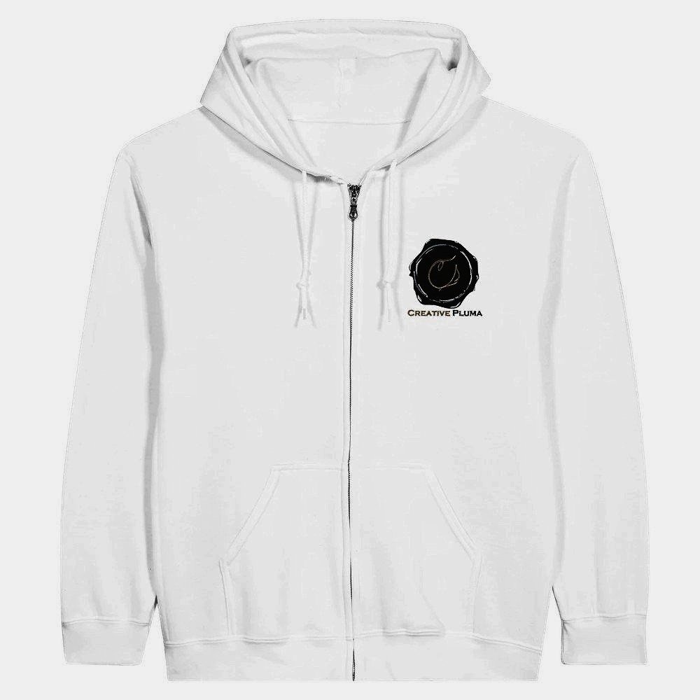 Creative Pluma Eco-Friendly Zip Hoodie – Stylish, Organic Cotton Blend