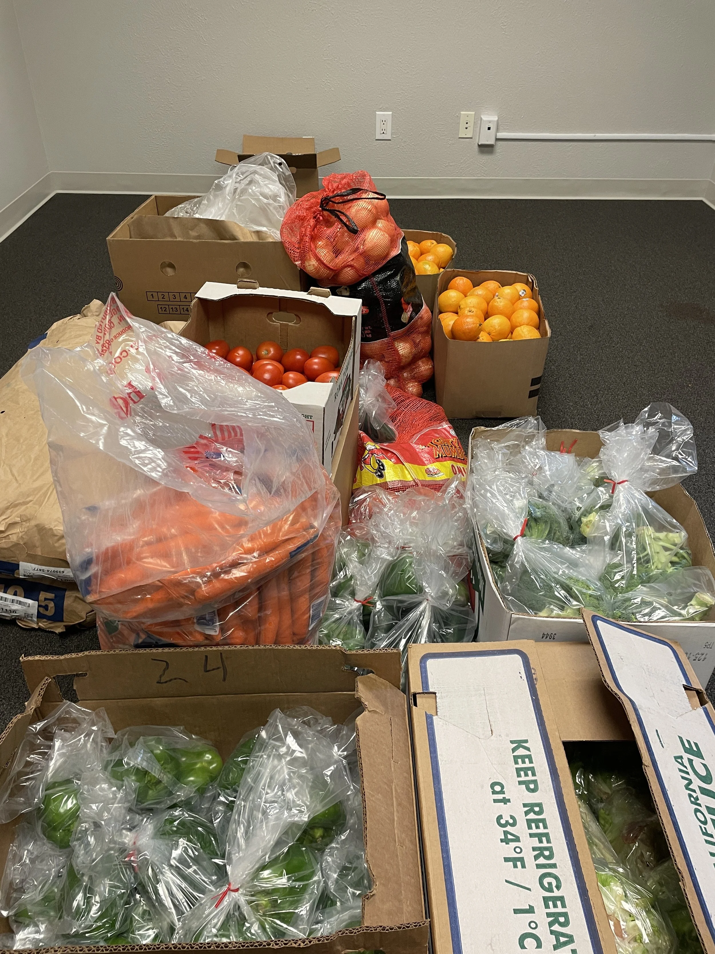 LDS Food - Ongoing Through a grant from the LDS church, WINGS is able to receive and distribute large amounts of food every month to clients facing food insecurity