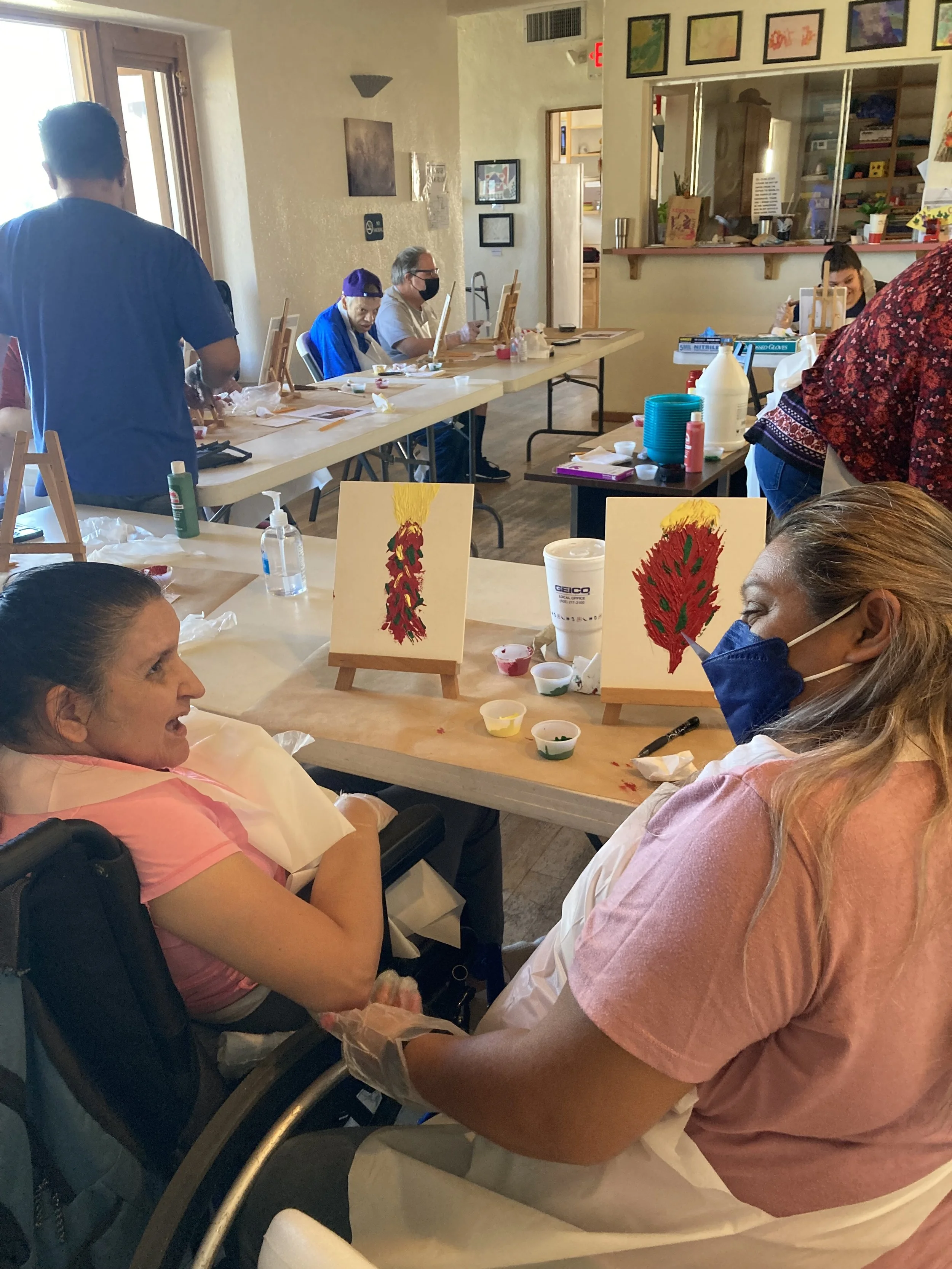 Art Making and Joy Ushers in the Holiday Season at Adult Services