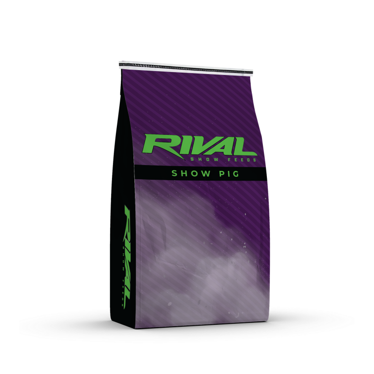 MELLOW - A low-protein show pig feed designed to help manage muscle and maturity during select phases of the feeding process.