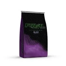 A textured, medicated show goat feed enhanced with Rule Supplements and formulated with monensin to help prevent coccidiosis in goats maintained in confinement.