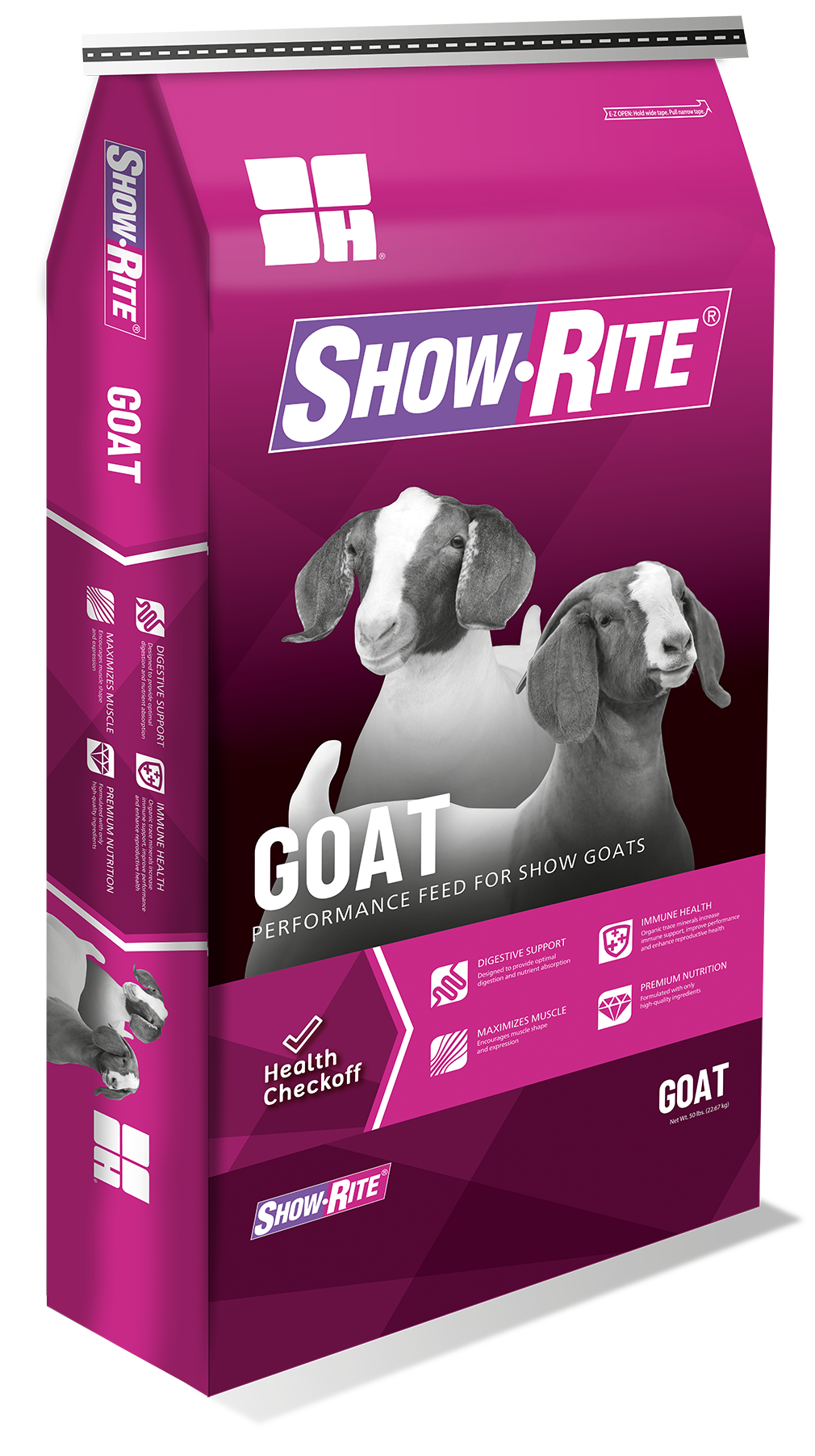 NewCo Goat - A medicated 17% textured show goat grower with Deccox® (decoquinate) designed to keep goats eating, support rumen stability, and help control coccidiosis during the starter/grow window.
