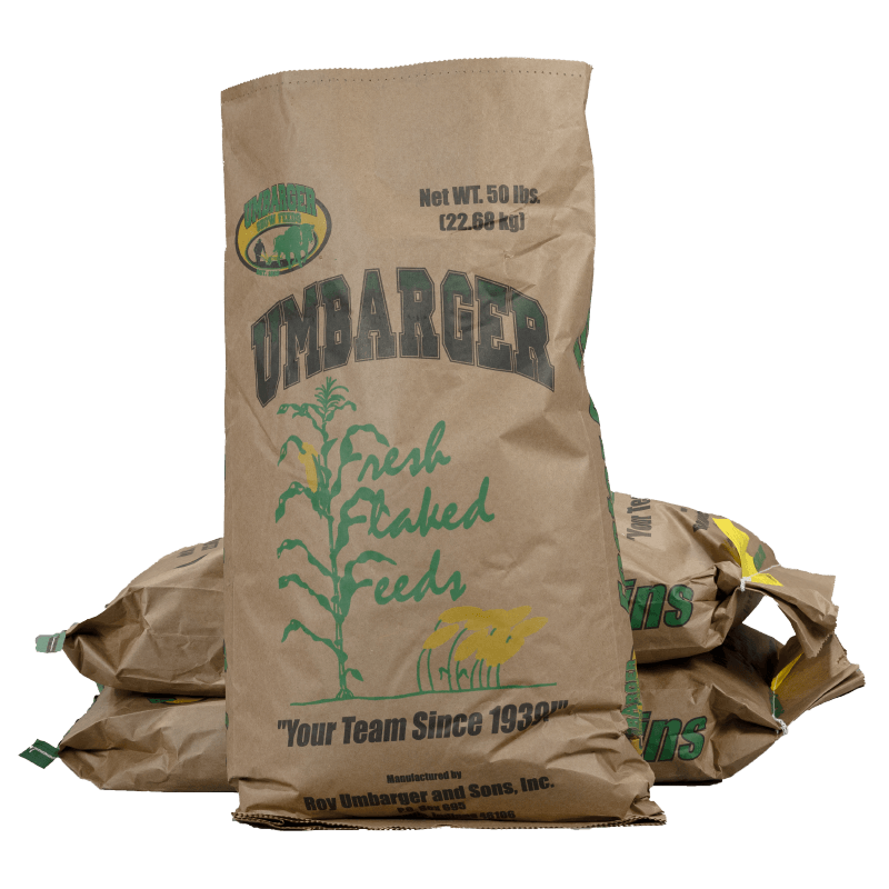 Everyday beef grower feed with balanced energy and protein for consistent growth in cattle not being fed for a specific look.