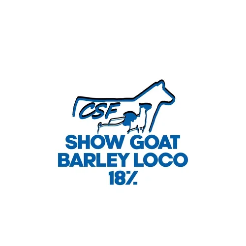A complete, texturized barley-based show goat ration with higher protein, steam-flaked grains, and Rumensin® to support growth, muscle expression, and coccidiosis prevention.