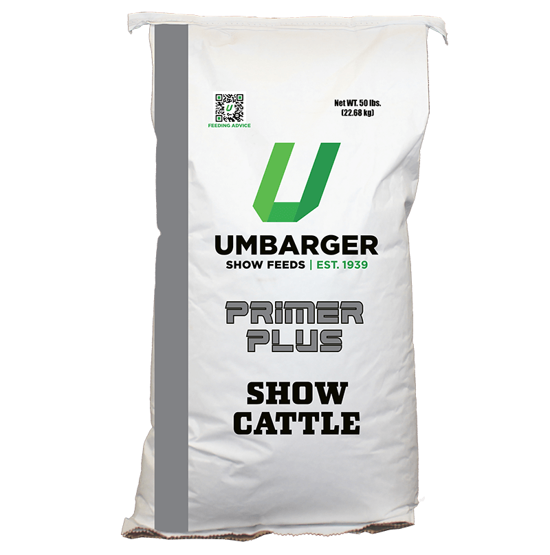Early creep feed designed to maintain body shape and a fresh, show-ready look in young calves.
