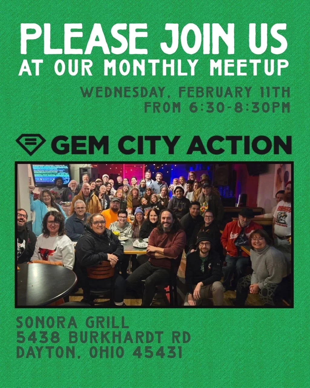 Gem City Action's Monthly Meetup