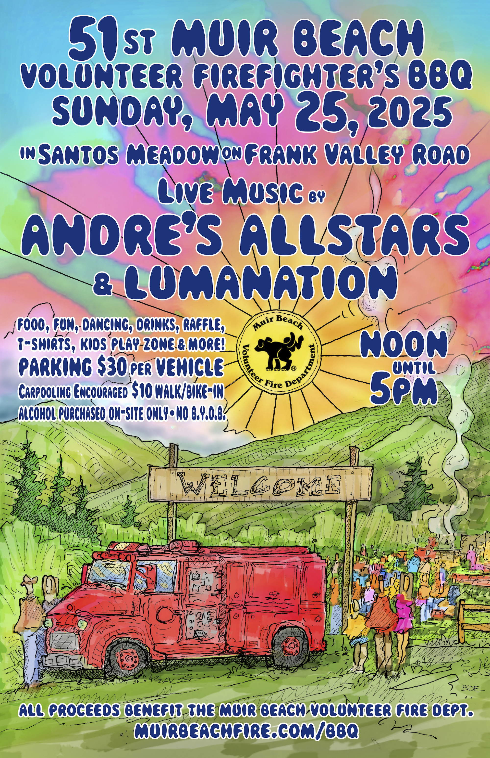 The famous Muir Beach BBQ Flyer!