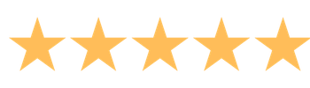 Five gold stars in a row
