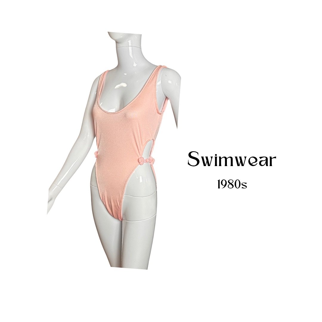 Swimwear
1980s

#BabeAlert High, I&rsquo;m talkin HIGH, cut one-piece swimsuit with frog closure details and as to be expected, behind is backless. #baddie tan lines included

#swimwears #swimsuits #beachbabe
