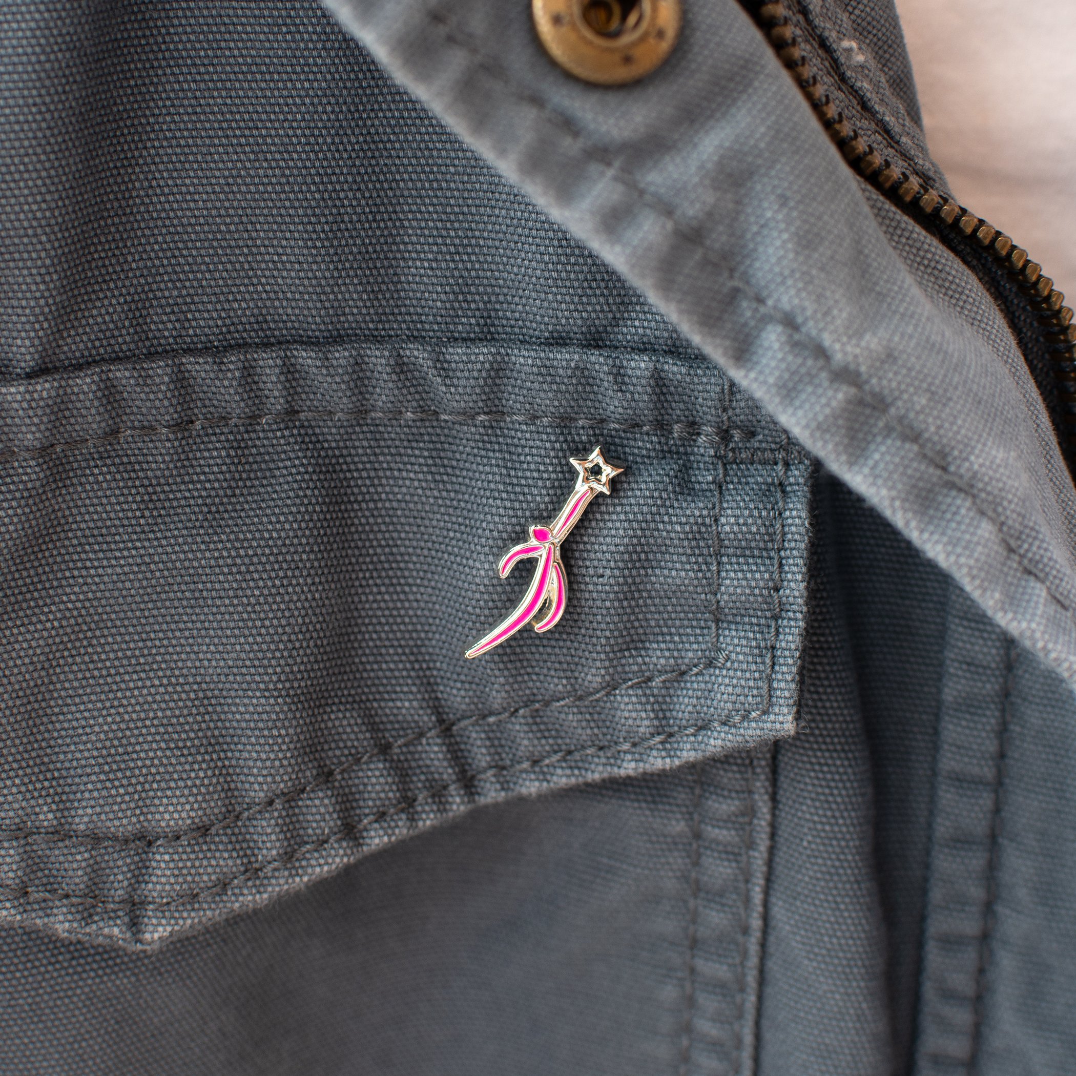 Breast Health Awareness enamel pin