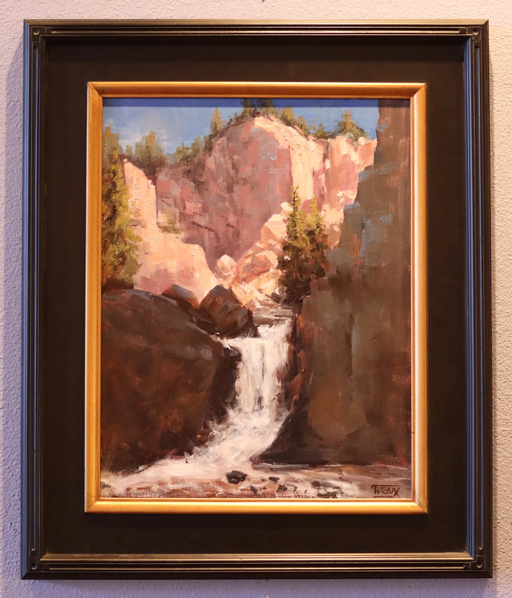 Tim Breaux "Boulder Falls" Plein Air