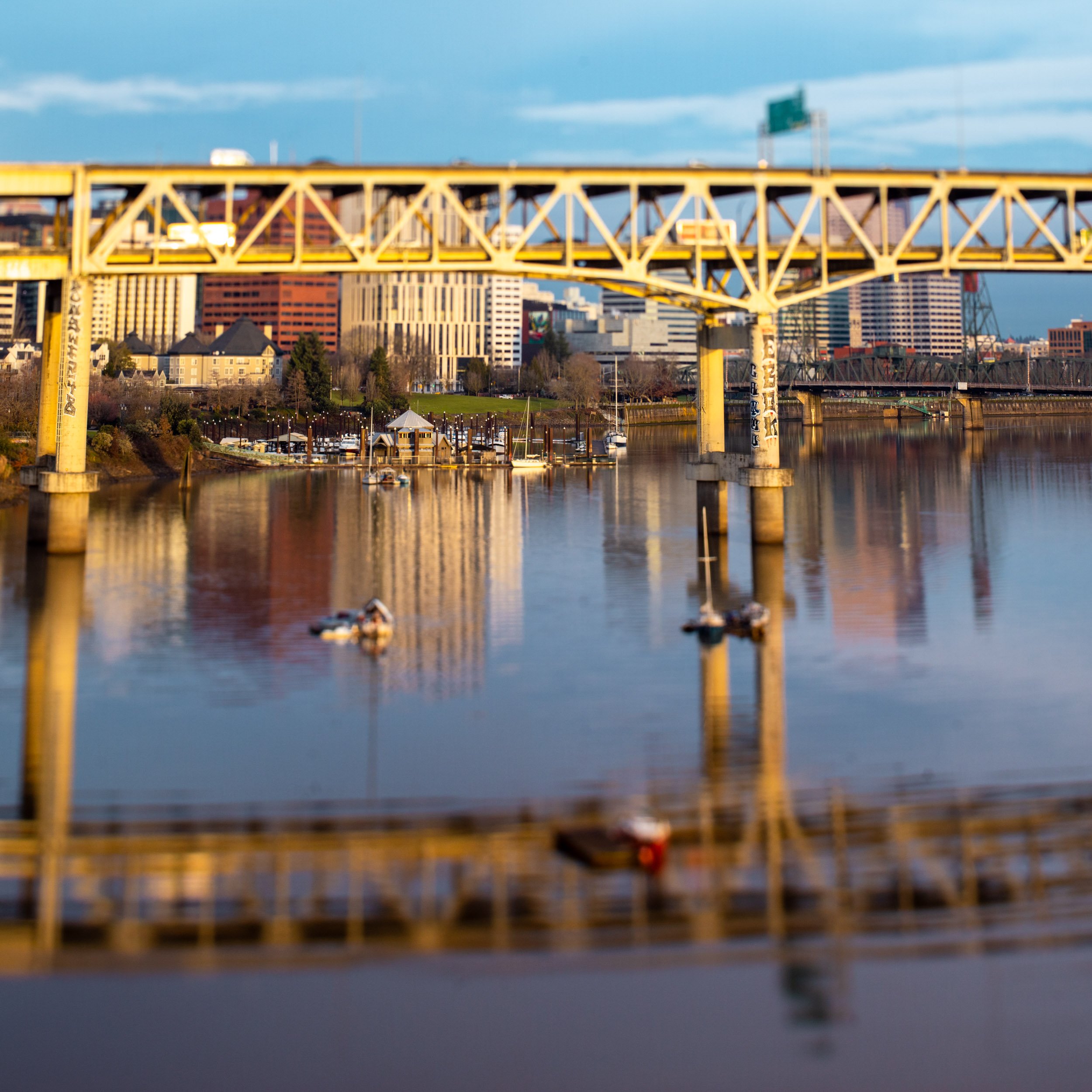 Stillness Under the Span 
Portland, Oregon, USA. 2026