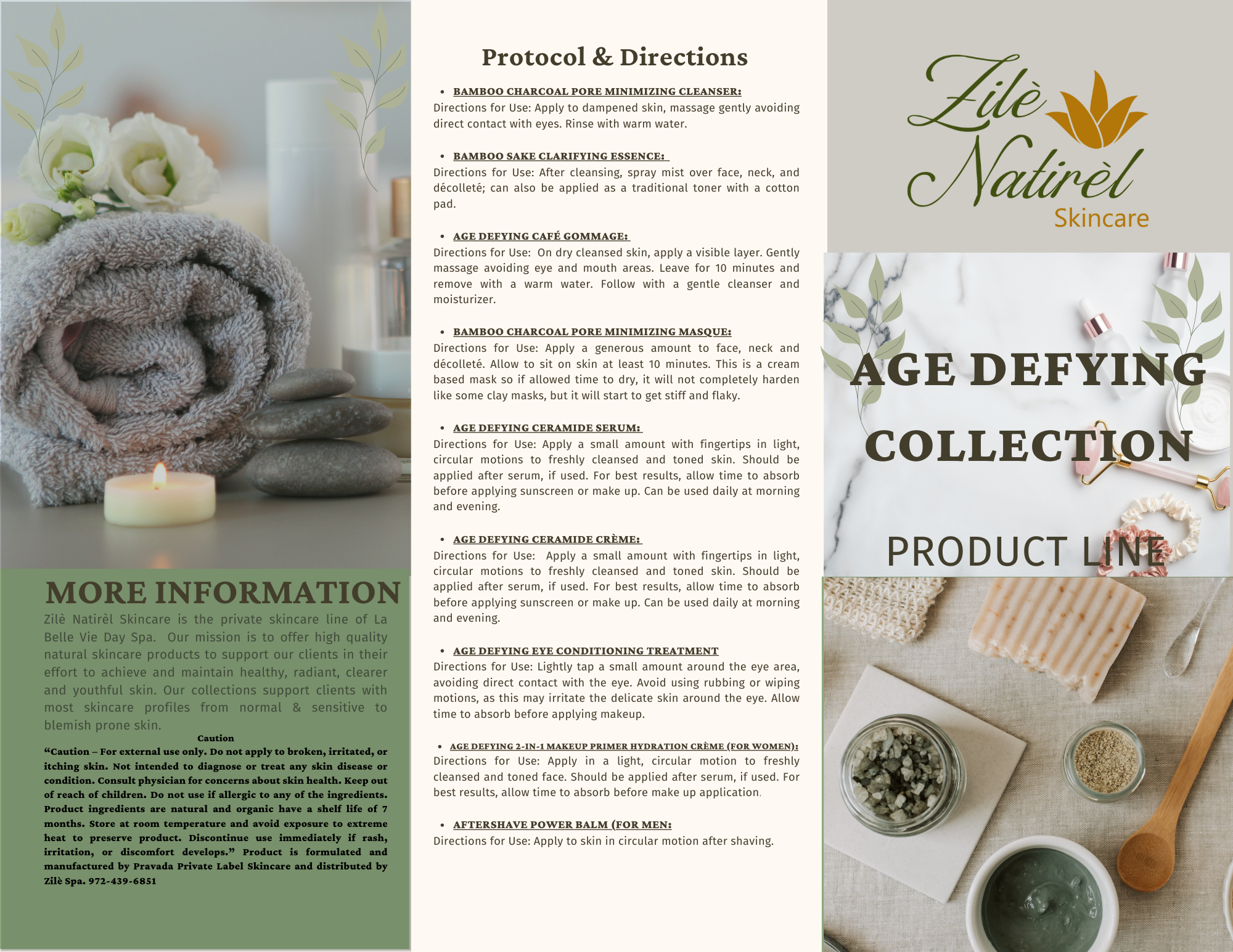 Zile Natirel Skincare Age Defying Pamphlet 032025.png