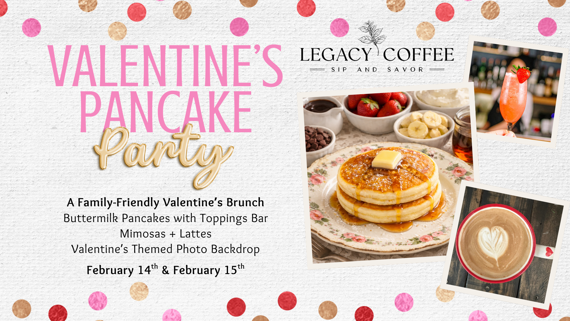Saturday: Valentine's Pancake Party