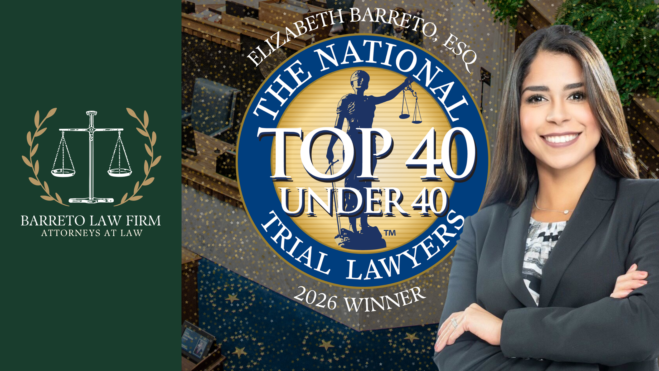 ELIZABETH BARRETO, ABOGADA - Entre los 40 mejores abogados litigantes menores de 40 años