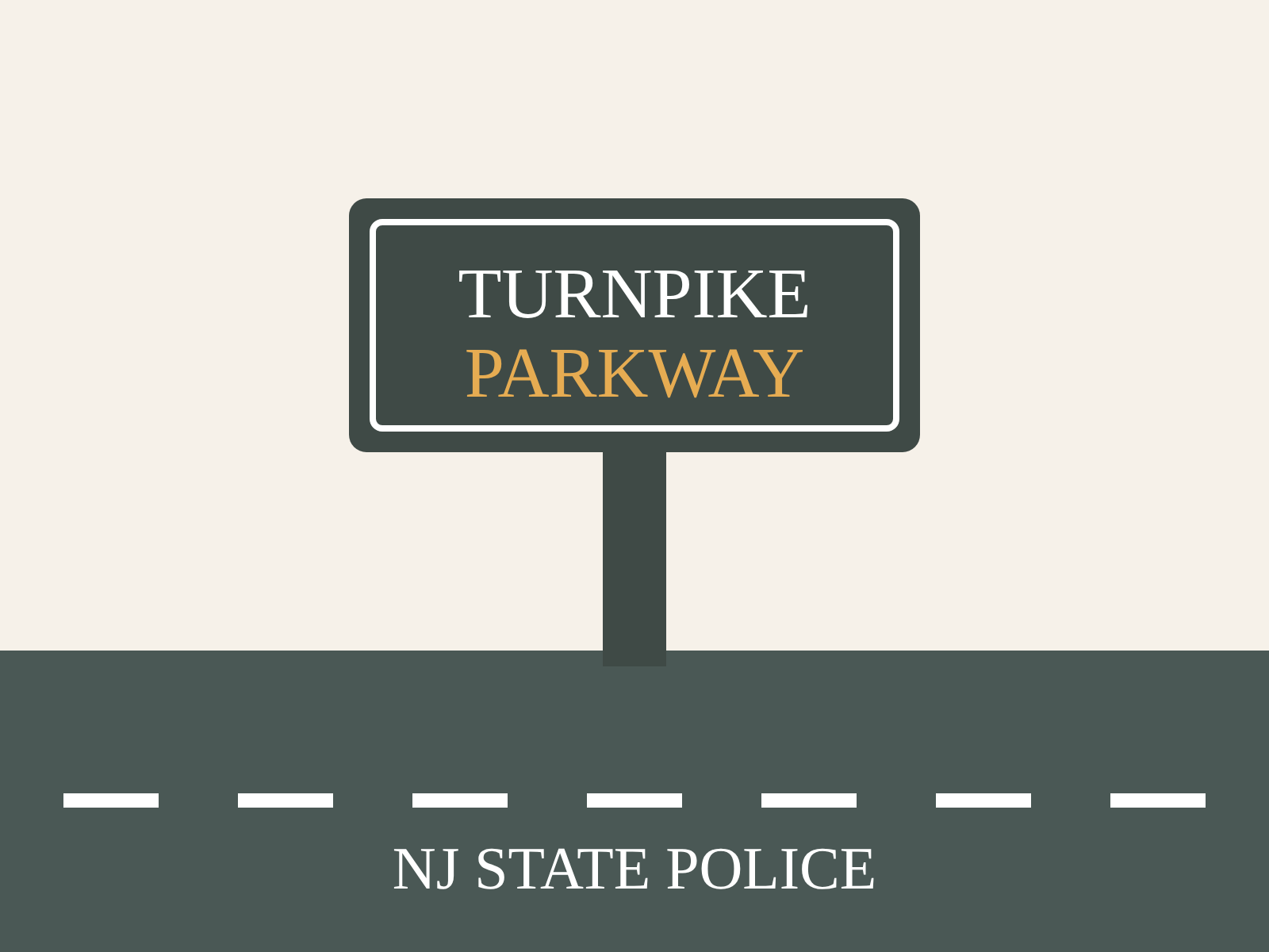 NJ State Police crash report Turnpike Parkway