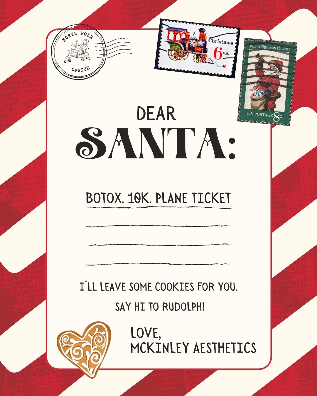 🎄💉Dear Santa, bring the glow ✨🎅 Because a refreshed holiday face is the best gift of all! #merrychristmas #botox #wishlist #xmas #holidays #giftguide #dearsanta