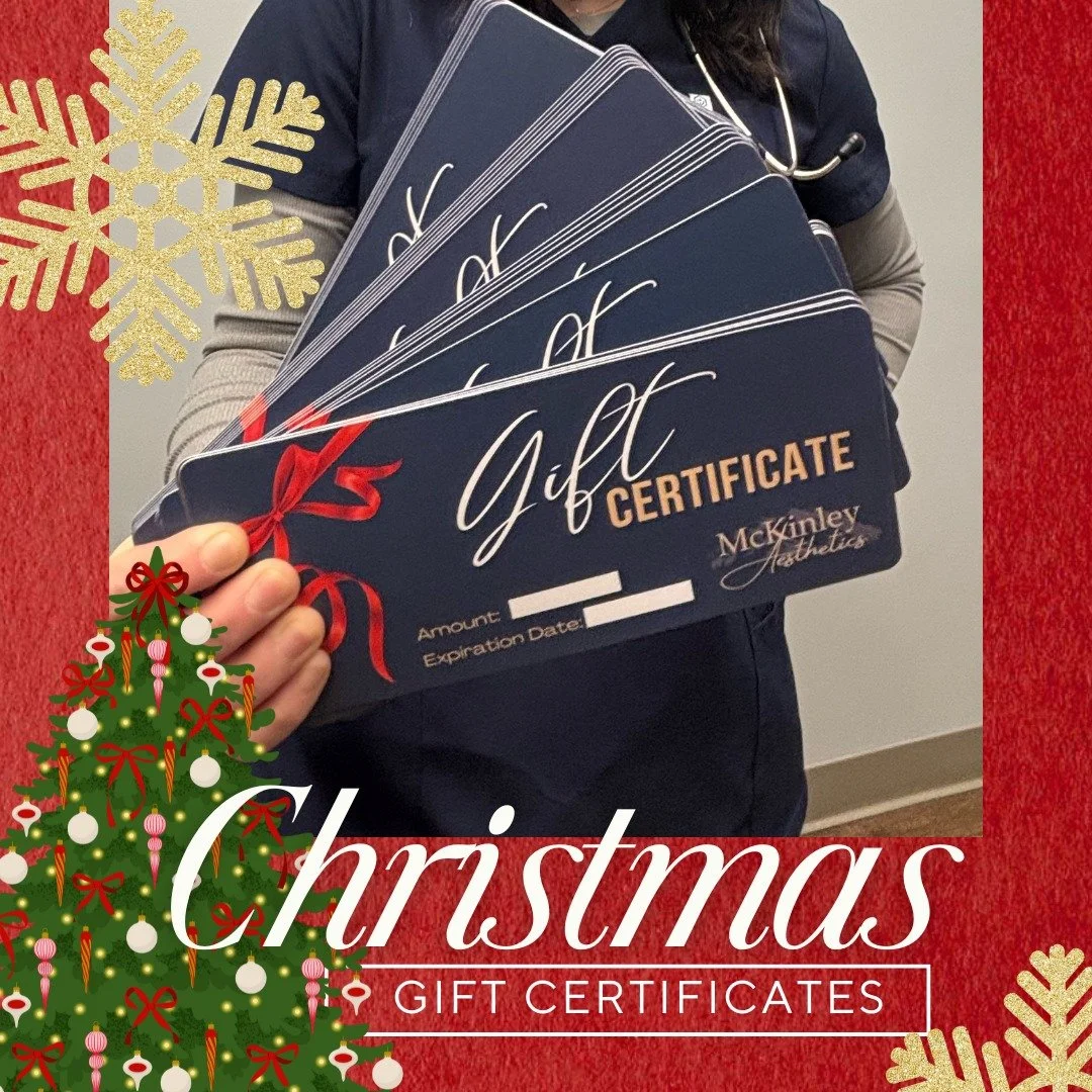 🎄✨ Give the gift of a Christmas glow✨🎄

🎁Spoil your loved ones with Botox &amp; filler gift certificates because smooth skin is always in season. 🎁