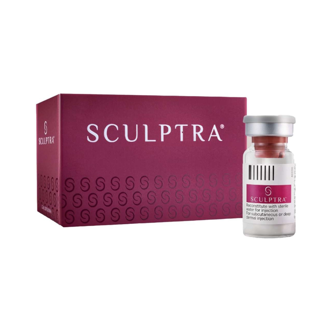 Sculptra packaging and vial for injection