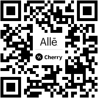 QR code with text "Allē" and "Cherry" in the center.