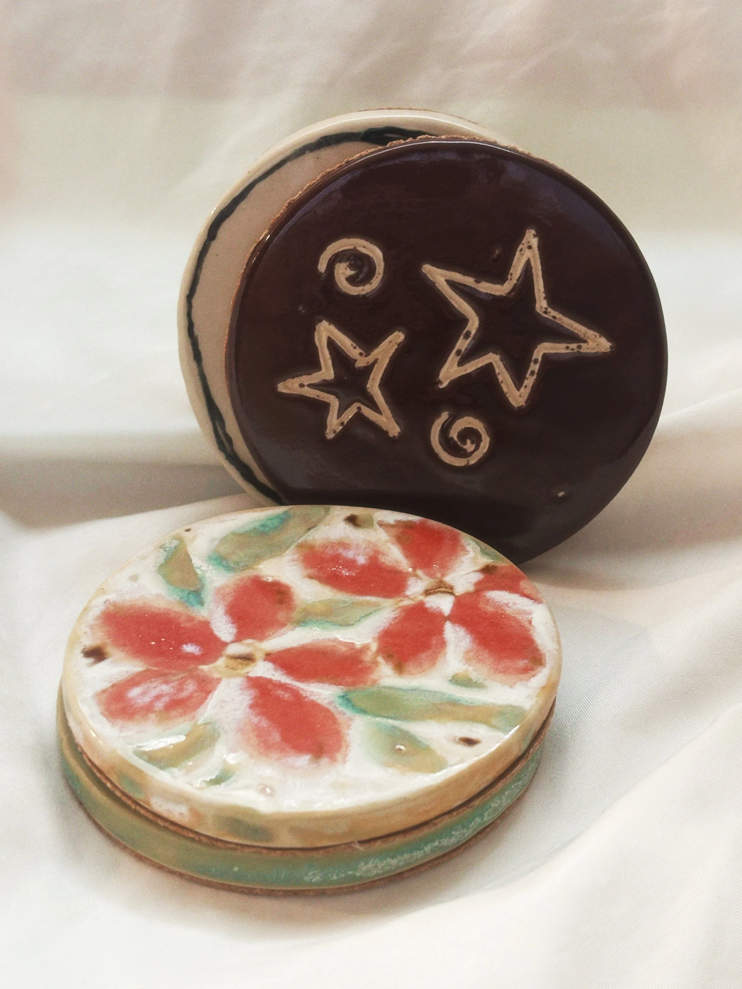 Handmade Ceramic Coasterss.JPG