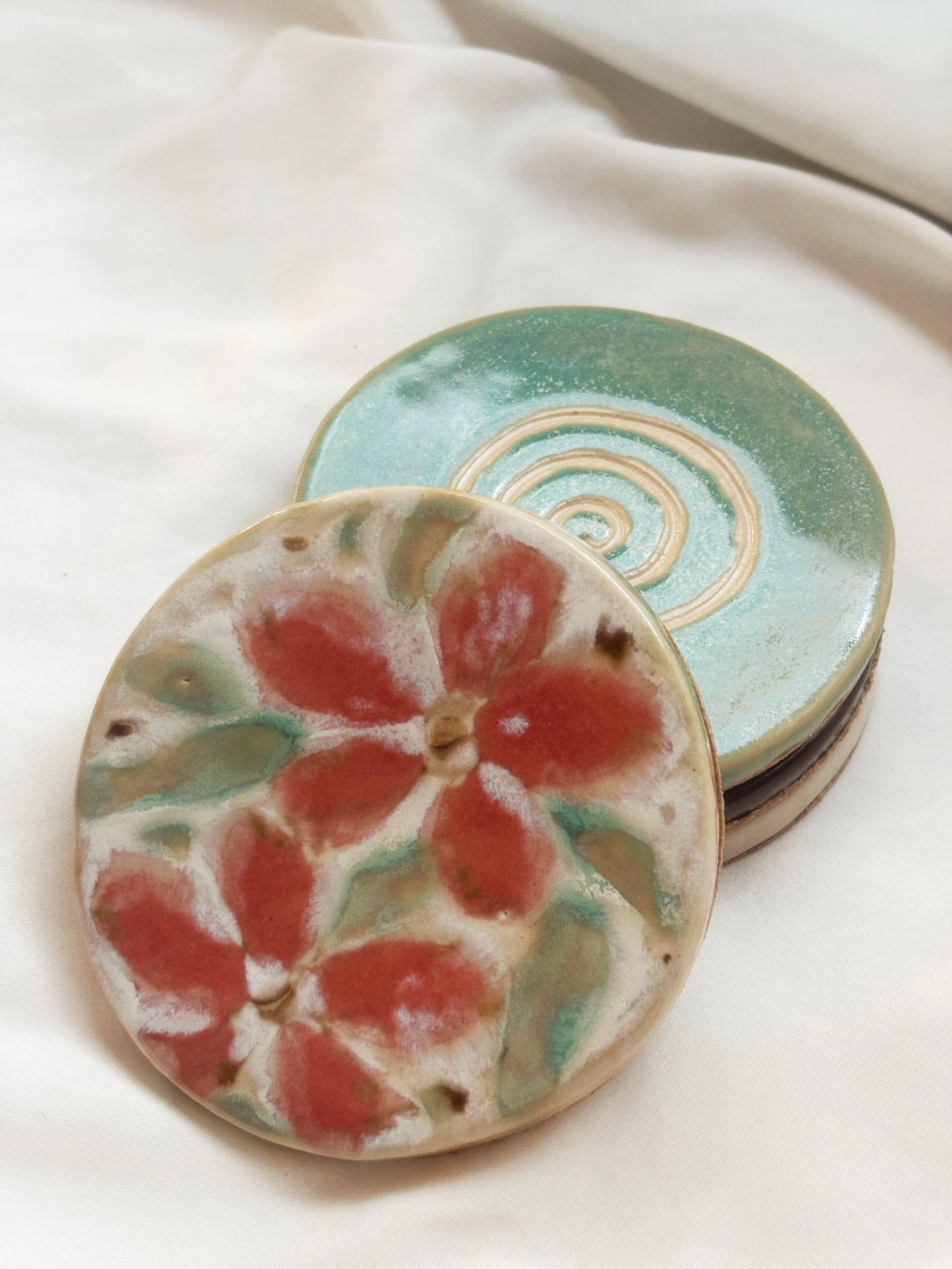 Handmade Ceramic Coasters.JPG