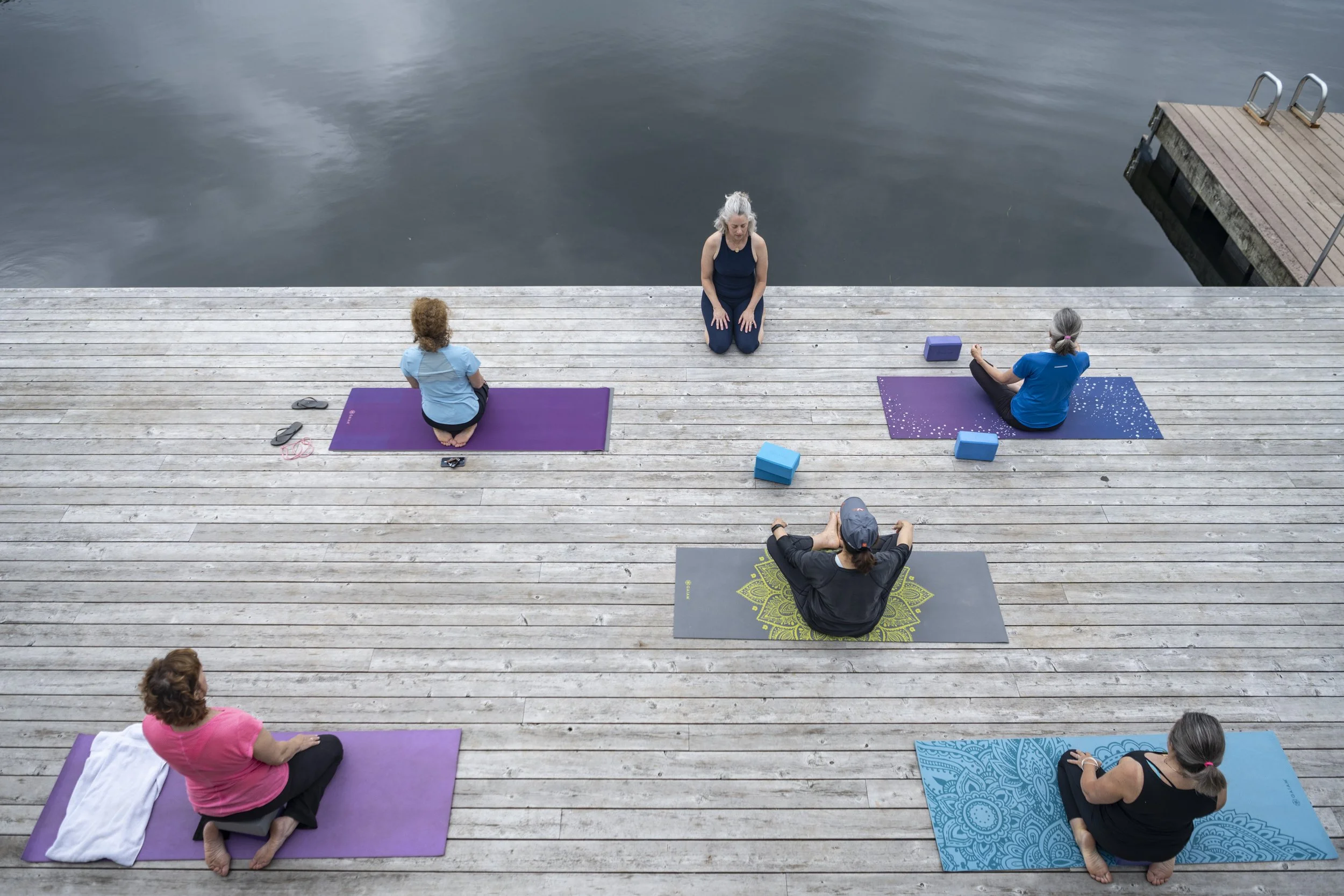 Yoga at Cream Hill Lake