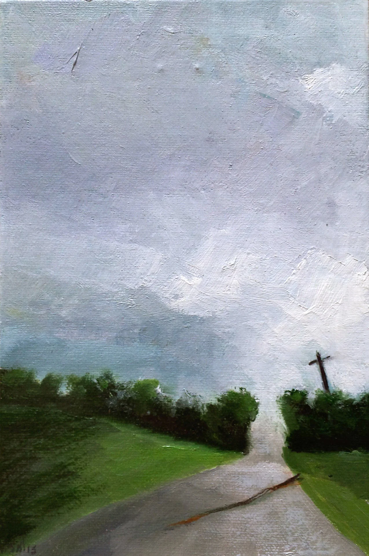 Greenwich, NY Study, 2015 (plein air)