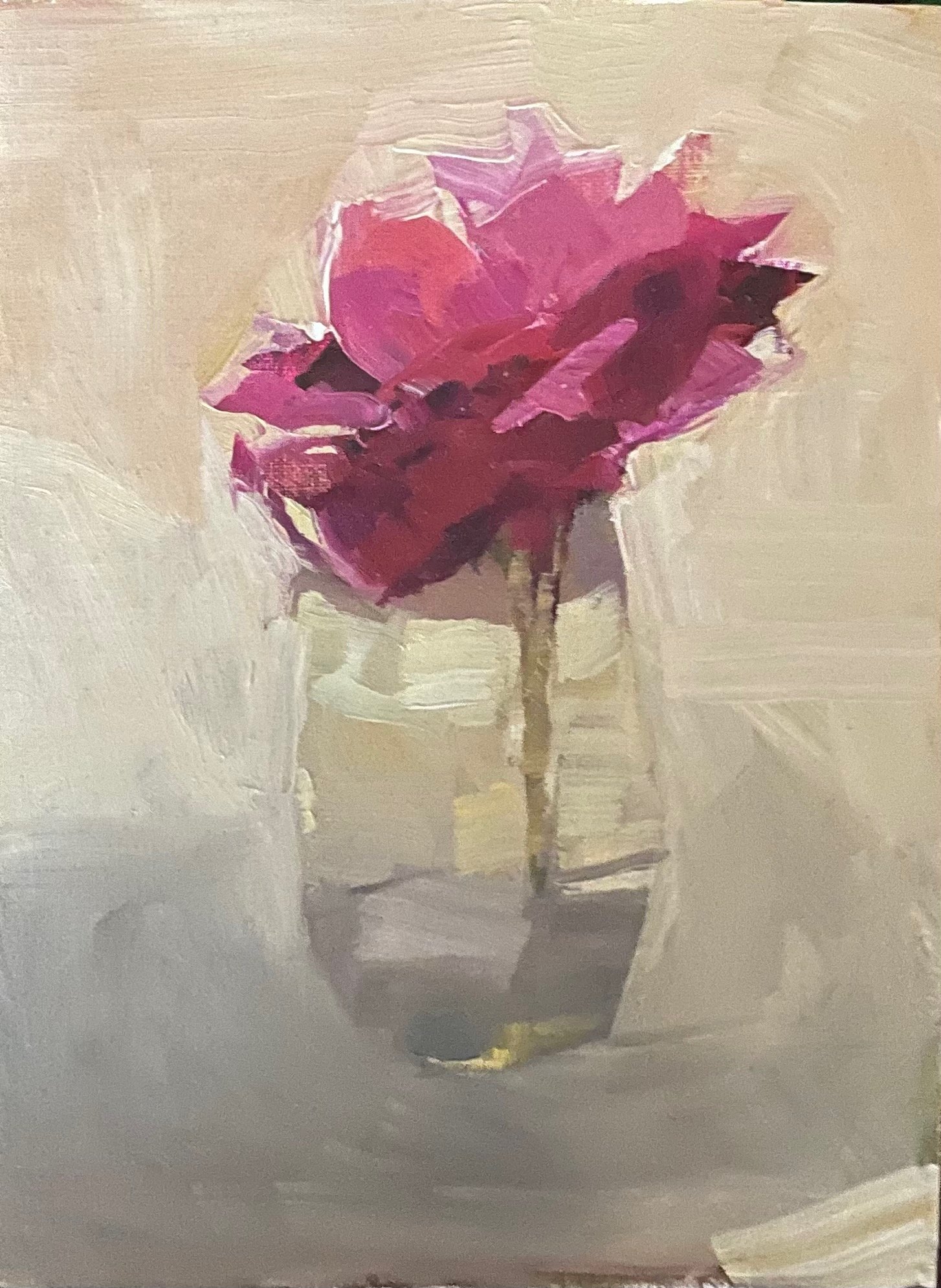 Pink - 6x8 Oil on Linen Panel