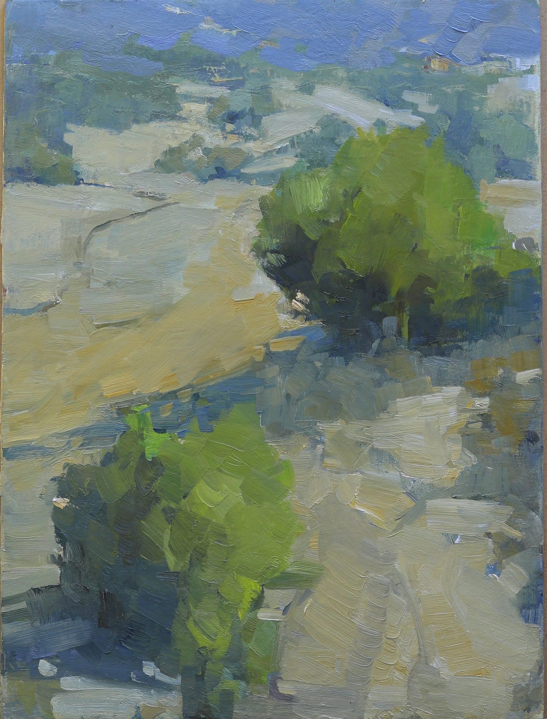 At San Marcos 9x12 Oil on Linen