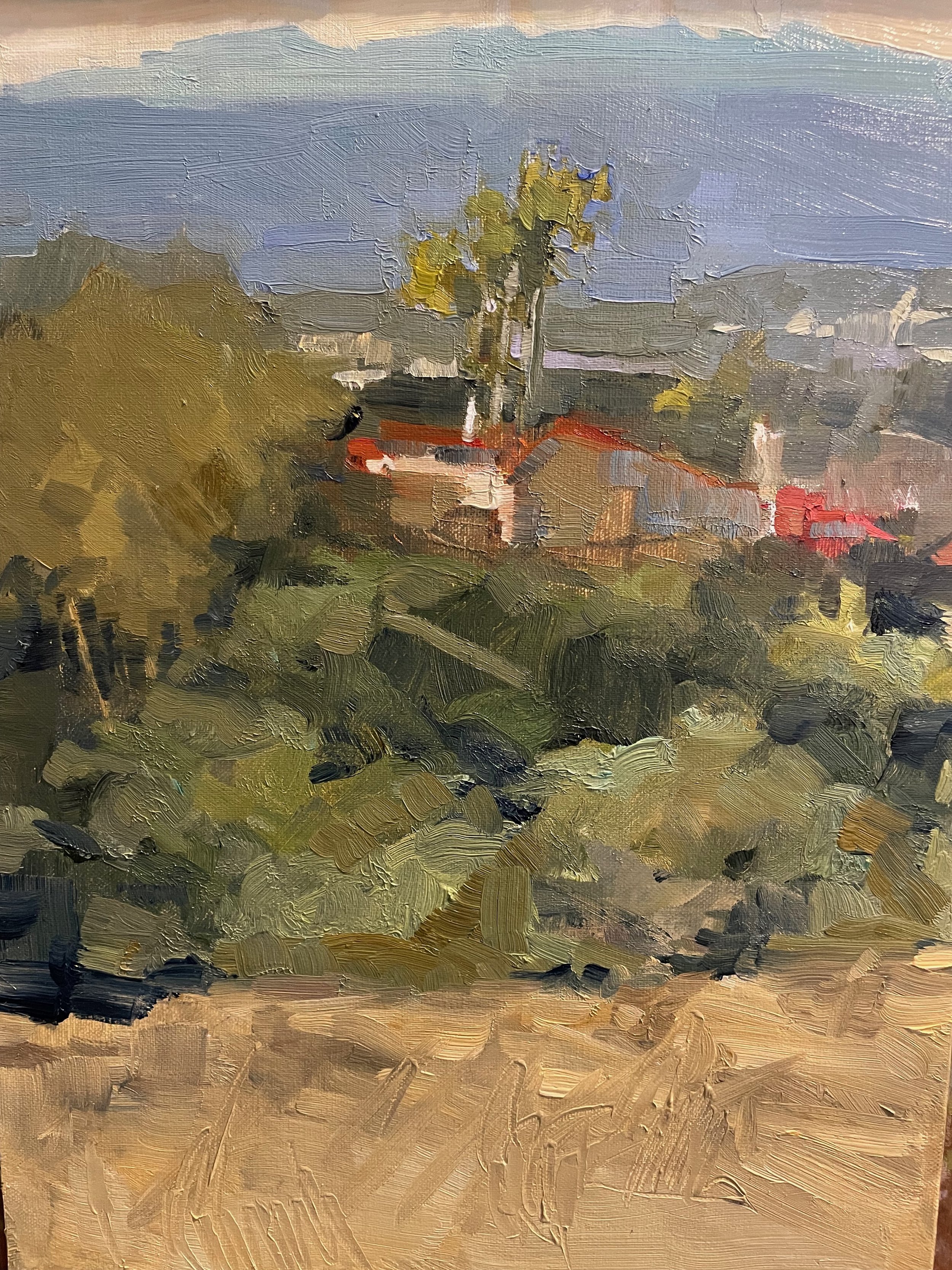 Red Rooftops San Marcos - 9x12 - Oil on Linen Panel