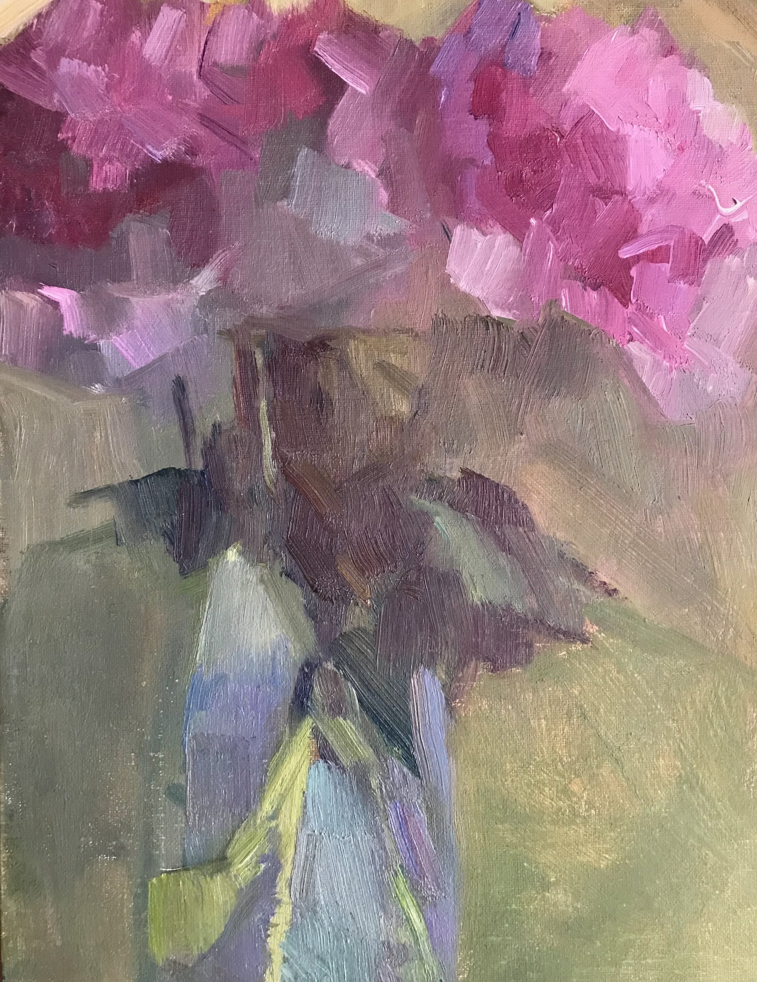 Peony II - Oil on Linen Panel