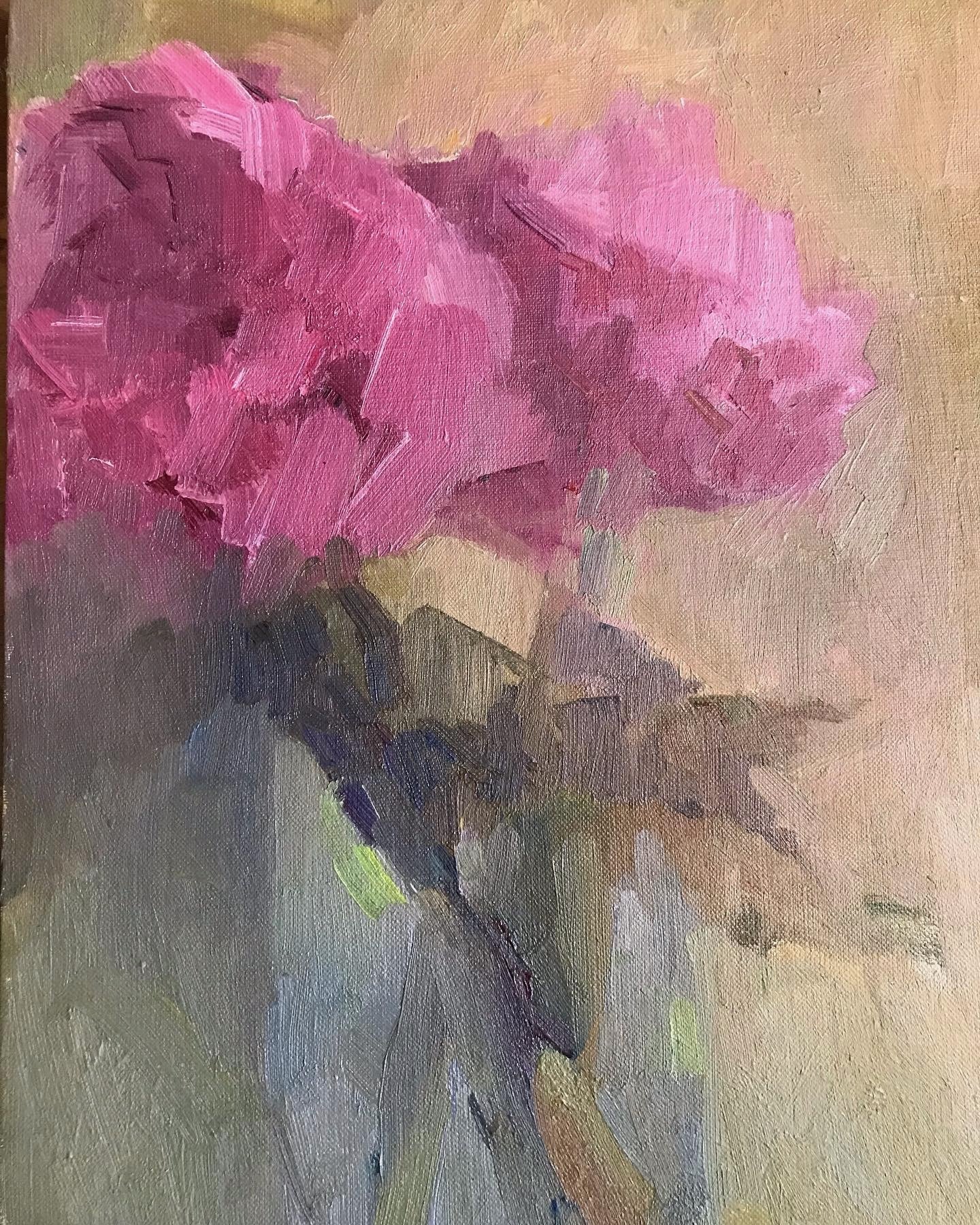 Peony III - Oil on Linen Panel